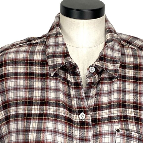 Twelve-O-Two Madison Women's Large Shirt Drop Shoulder Western Cowgirl Button-Up - Picture 2 of 11